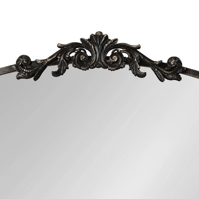 Arendahl Black Iron Arch Vanity Mirror with Shelf