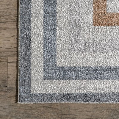 Aliénor Multicolor Striped Machine Washable Area Rug