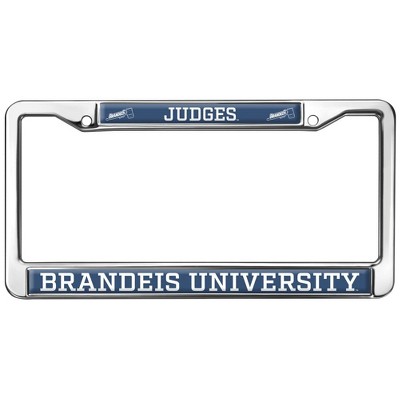 Brandeis University Mascot Full Size Standard License Plate Metal Frame