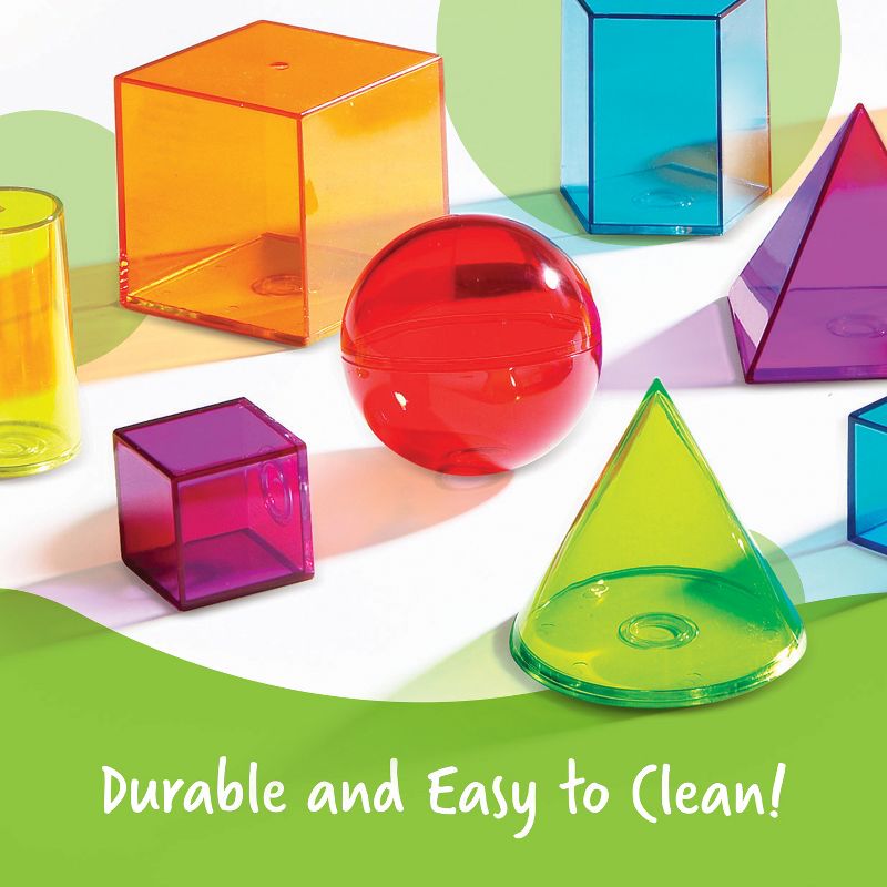 Learning Resources View-Thru Geometric Solids, 14 Pieces, Ages 8+, 3 of 7