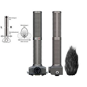 Zoom SSH-6 Stereo Shotgun Microphone + Hairy Windscreen - 1 of 3