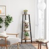 VASAGLE Corner Shelf Stand, 4-Tier Corner Bookshelf, Industrial Corner Ladder Shelf, Plant Stand Display Shelf - 3 of 4