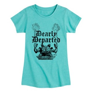 Girls' - Disney - Haunted Mansion Parks Attraction Fitted Short Sleeve Graphic T-Shirt - 1 of 4