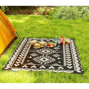 Okak Modern Reversible Large Carpet Area Rug for Outside Camping,Patio,Big Size Outdoor Easy-to-maintain Carpet - 1 of 4