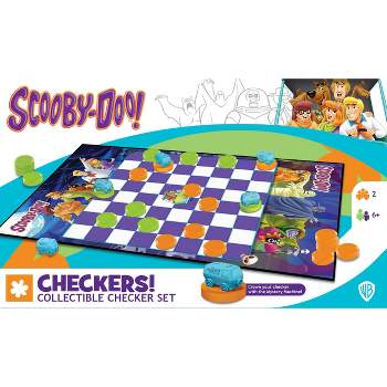 MasterPieces Officially licensed Scooby Doo Checkers Board Game for Families and Kids ages 6 and Up