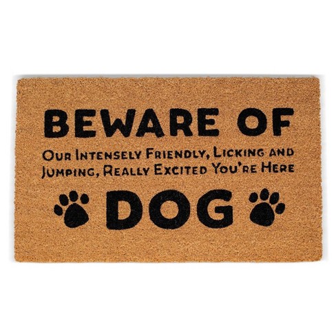 Birdrock Home Beware of Dog' Coir Doormat