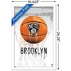 Trends International NBA Brooklyn Nets - Drip Basketball 21 Framed Wall Poster Prints - 3 of 4