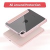 Vena For Apple iPad Mini 7 Case Clear, iPad Mini 6 Case Cover with Slim Trifold Stand, iPad Mini A17 Pro Case Cover, Pink - 4 of 4