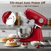 ZAFRO Stand Mixer, 12 Speeds Tilt-Head Electric Commercial Stand Mixer, 3-In-1 Kitchen Mixer with Bowl, Dough Hook, Whisk and Beater - 3 of 4