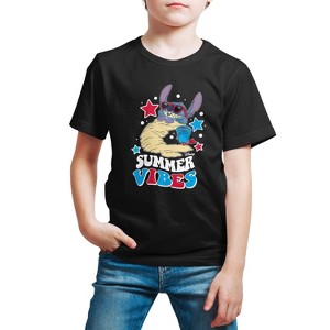 Boys' - Lilo and Stitch -  Short Sleeve Graphic T-Shirt - 1 of 4