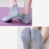 Anna-Kaci Women's 3-Pack Quarter Cut Ballet Grip Socks with Slightly Shiny Stretch Knit and Anti-Slip Sole - 3 of 4