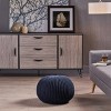 Abena Modern Knitted Cotton Round Pouf - Christopher Knight Home - image 2 of 4