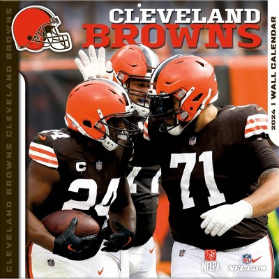 Nfl Cleveland Browns 12x 12 2024 Wall Calendar : Target