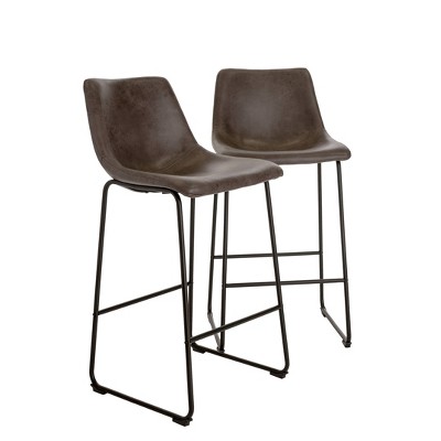 Set of 2 Jackson Barstool Brown - Finch