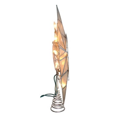 Blue and White Metal Seahorse Bethlehem Star Tree Topper