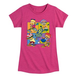Girls' - Rocket Power - Skate Life Fitted Short Sleeve Graphic T-Shirt - 1 of 4
