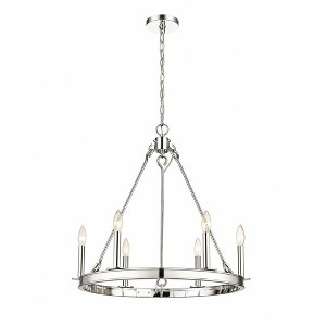 Z-Lite Barclay 6 - Light Chandelier in  Polished Nickel - 1 of 4