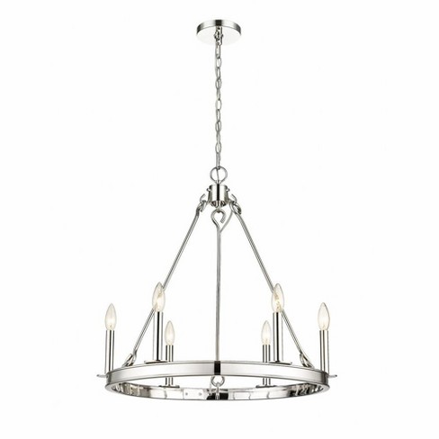 Z-Lite Barclay 6 - Light Chandelier in  Polished Nickel - image 1 of 4