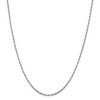 Black Bow Jewelry 1.6mm 14k White Gold Diamond Cut Fancy Franco Chain Necklace - 3 of 4