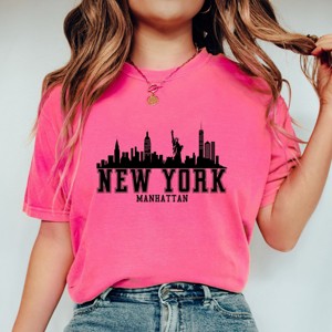 Simply Sage Market New York Manhattan Garment Dyed Tee - 1 of 4