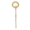 Black Bow Jewelry 14k Yellow Gold Madison Collection LG Classic Script Initial V Pendant - 2 of 4