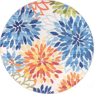Nuloom Rosana Floral Machine Washable Pet Friendly Indoor/Outdoor Area Rug - 1 of 4