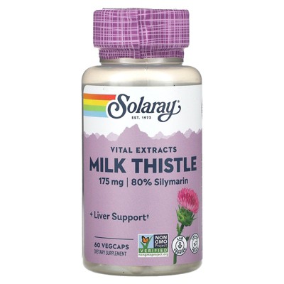 Solaray Vital Extracts, Milk Thistle, 60 VegCaps