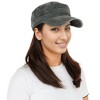 Anna-Kaci Unisex Cotton Basic Cadet Hats Vintage Washed Flat Top Cap with Adjustable Strap - 2 of 4