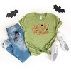 Simply Sage Market Women's Trick Or Treat Flowers Short Sleeve Graphic Tee - 2 of 2