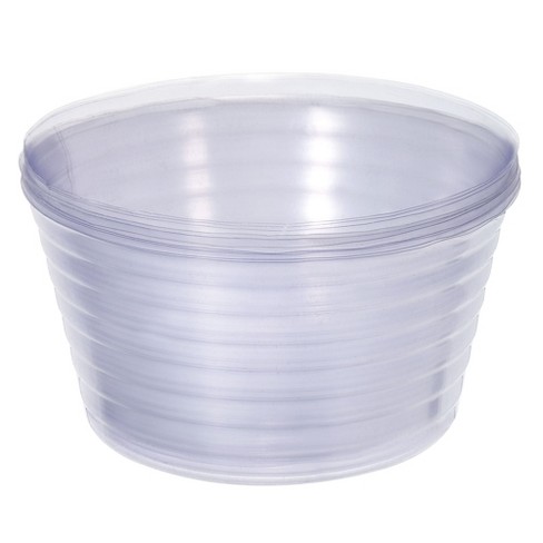 Unique Bargains Indoor Outdoor Plastic Plant Pots Saucer Flower Drip Trays Clear 10 Pcs - image 1 of 4