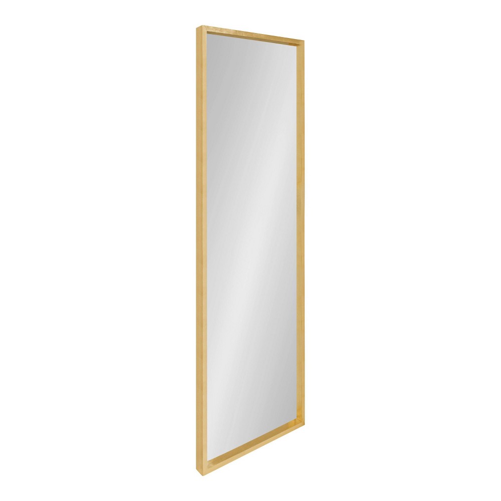 Photos - Wall Mirror 16" x 48" Travis Framed Decorative  Gold - Kate & Laurel All Th