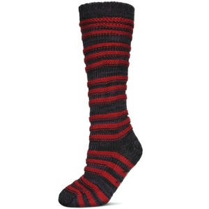 Memoi Women's Tri-Line Lounge Sock - 1 of 4
