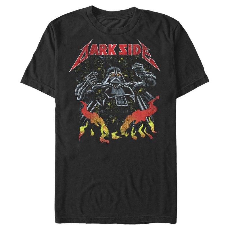 Men's Star Wars Darth Vader Metal Band T-Shirt, 1 of 5