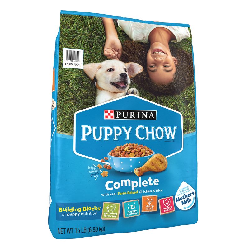 Dog Chow Complete Dry Dog Food with Real Chicken &#38; Rice Flavor - 15lbs, 5 of 9