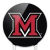 Miami University RedHawks Logo Acrylic Cake Topper Party Decoration for Wedding Anniversary Birthday Graduation - 3 of 4