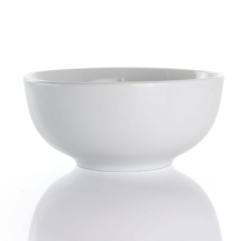 18pc Porcelain Owen Dinnerware Set White - Elama, 3 of 8