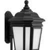 Progress Lighting Crawford 1-Light Outdoor Wall Lantern in Black with Etched White Glass Shade - 4 of 4