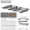 Heavy-Duty Garage Wall Mounted Shelves,Wall Mounted Storage Shelves,400 Lbs Load Capacity Garage Storage Rack Floating Shelves, 2 Pack - 4 of 4
