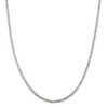 Black Bow Jewelry 2.5mm, Sterling Silver, Solid Byzantine Chain Necklace - 3 of 4