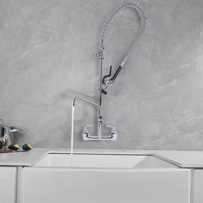 Polished Chrome High-Arc Pull-Out Spray Kitchen Faucet