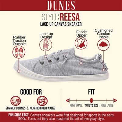 Женские кроссовки CUSHIONAIRE Dunes Reesa Canvas Slip On Shoes for Women – Everyday Comfort Womens Casual Sneakers, Grey 8.5 — фото 2