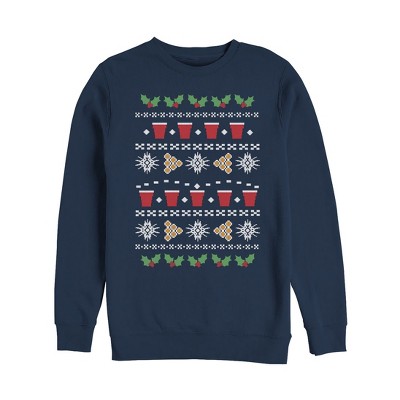 Men's Lost Gods Ugly Christmas Pong Sweatshirt