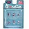 "Liberty Walk LB Nation" 6 piece Diecast Figure Set Limited Edition for 1/64 Scale Models by American Diorama - 3 of 4