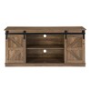 Homy Casa Farmhouse Sliding Barn Door TV Stand with Storage for Living Room, Fits TVs up to 58 Inch - 2 of 4