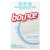 Bounce Free & Gentle Dryer Sheets, 120 Sheets, Unscented Fabric Softener Sheets, Hypoallergenic and Dermatologist Tested - 3 of 4