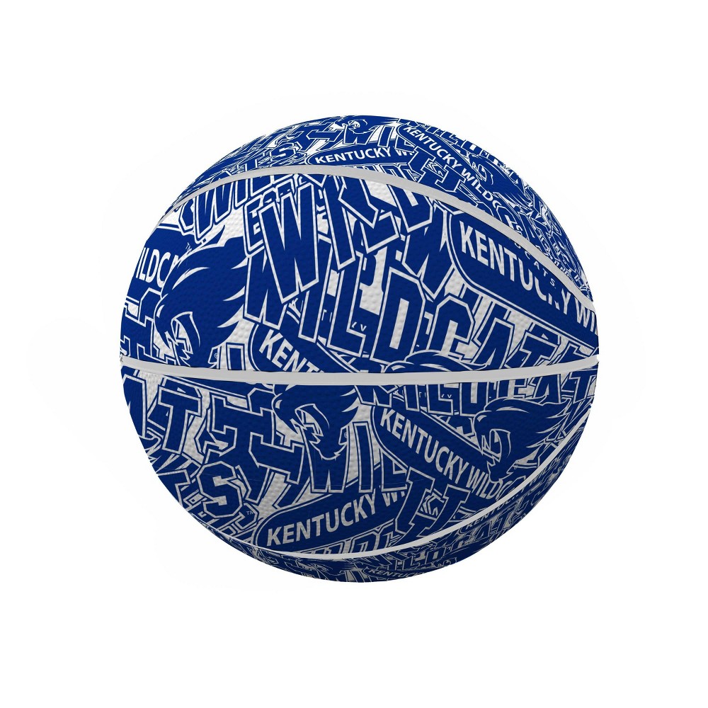 NCAA Kentucky Wildcats Abstract Mini-Size Rubber Basketball