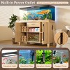 75 Gallon Fish Tank Stand with Power Outlets, Cabinets and Drawer, Heavy Duty Aquarium Stand for Reptile or Turtle Tank, 880 lbs-3irtyhousy - 2 of 4