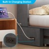 Mjkone Multifunctional Murphy Bed Cabinet Queen Size with USB Charging Station,Drawers & Tri-Folding Mattress - 4 of 4