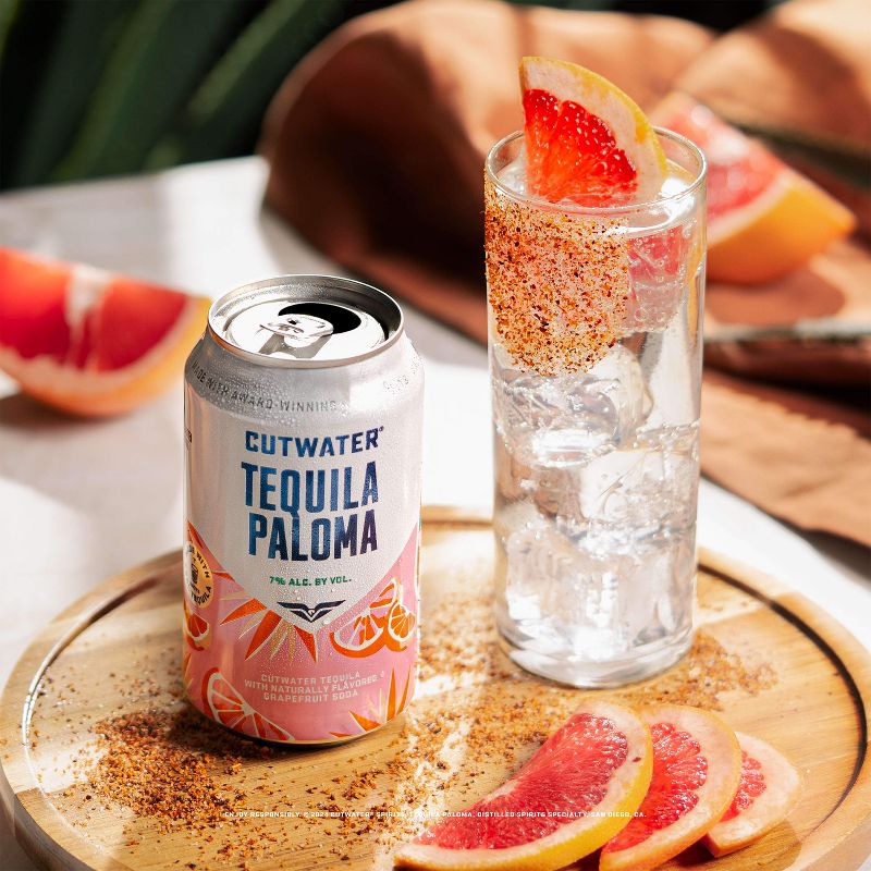 Cutwater Grapefruit Tequila Paloma Cocktail - 4pk/12 fl oz Cans, 6 of 13