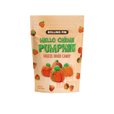 Rolling Pin Candy Fall Harvest Freeze Dried Mello Creme Pumpkins - 6oz